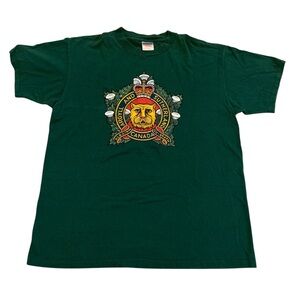 Vintage 90s Single Stitch Oneita Power-T Argyll & Sutherland Highlanders XL